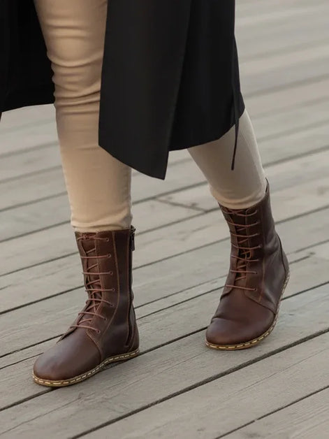 Barefoot Women's Dark Brown Ankle Boots