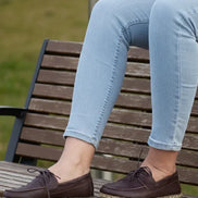 Barefoot Dark Brown Boat Shoes for Women