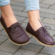 Women Dark Brown Boat Shoes