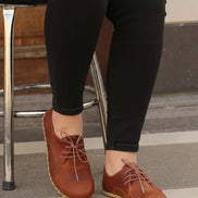 Barefoot Grounding Brown Oxford Shoes