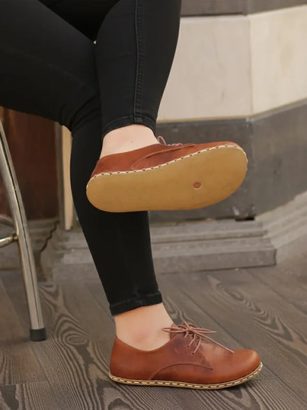 Barefoot Women's Brown Oxford Shoes
