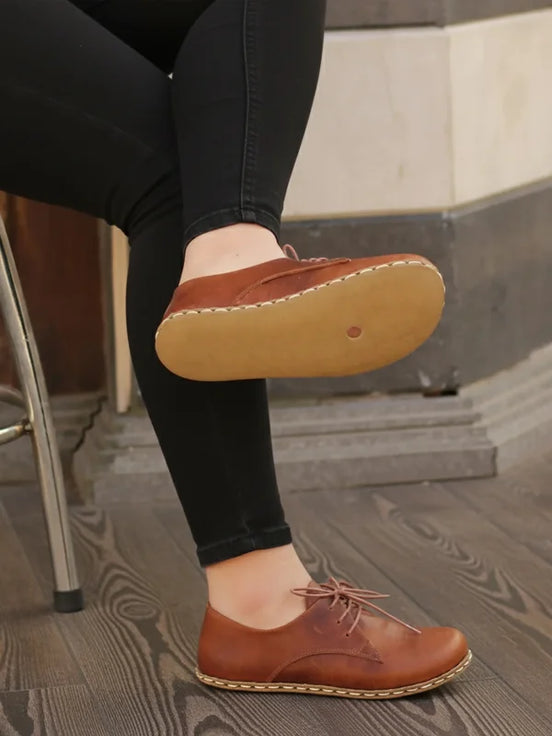 Barefoot Women's Brown Oxford Shoes