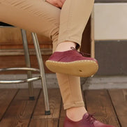 Barefoot Women's Burgundy Oxford Shoes