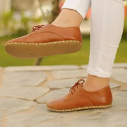 Barefoot Grounding Classic Brown Oxford Shoes for Women