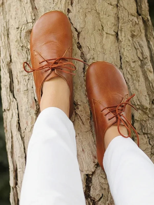 Barefoot Grounding Classic Brown Oxford Shoes