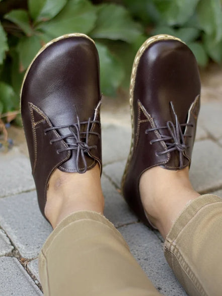 Barefoot Women Dark Brown Oxford Shoes