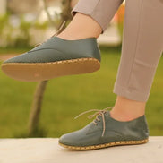 Barefoot Women's Dark Green Oxford Shoes