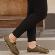 Barefoot Grounding Olive Oxford Shoes