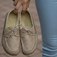 Leather Light Brown Boat Shoes