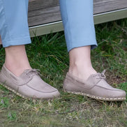 Barefoot Light Brown Boat Shoes for Women