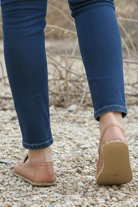 Barefoot Light Brown Moccasins