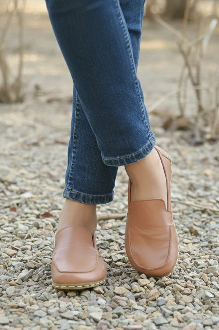 Barefoot Light Brown Moccasins