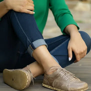 Light Brown Leather Sneakers