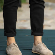 Barefoot Light Brown Suede Oxford Shoes for Women