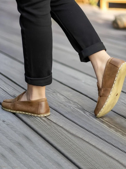 Women Brown Penny Loafers