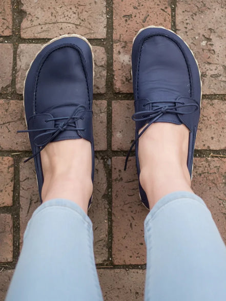 Women Navy Blue Boat Shoes