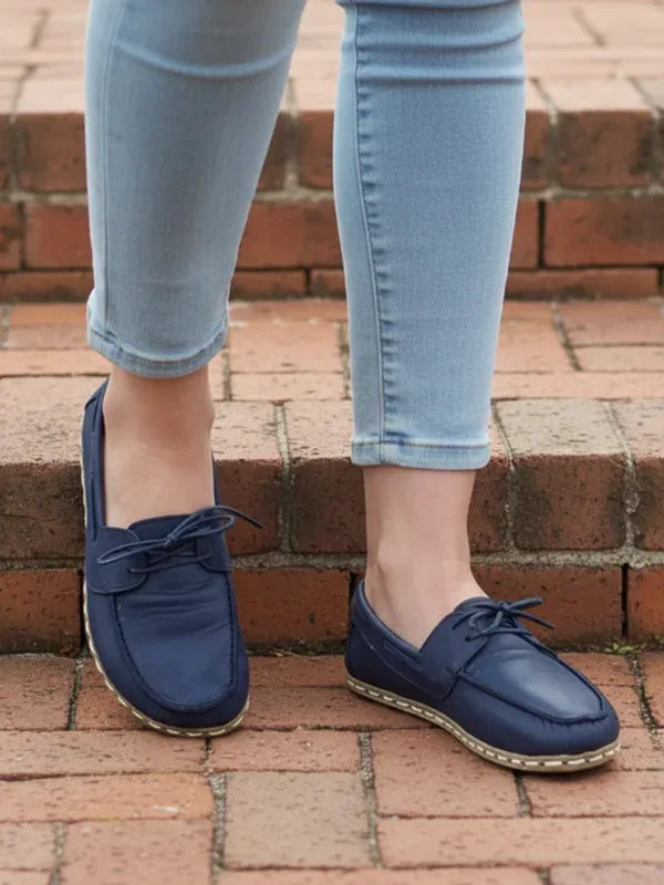 Barefoot Navy Blue Boat Shoes