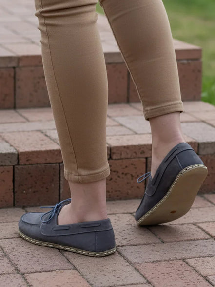 Women Gray Boat Shoes