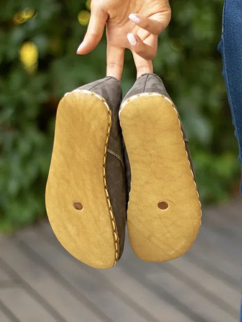 Barefoot Women's Gray Oxford Shoes