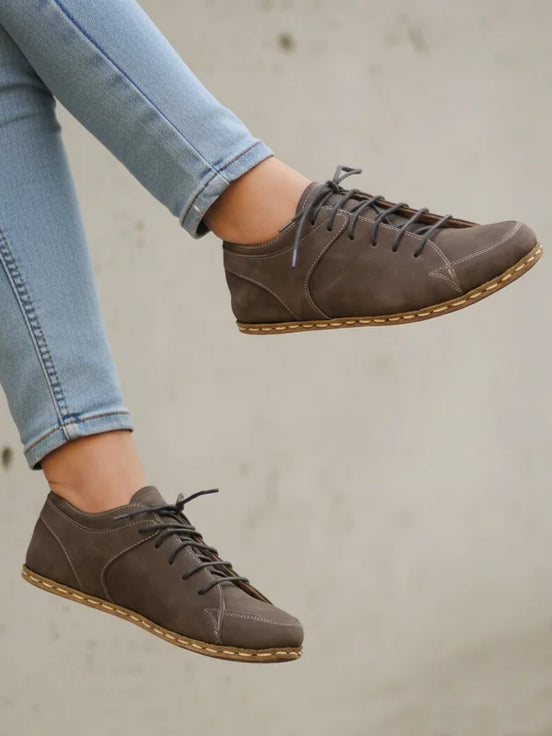 Barefoot Nubuck Gray Sneakers for Women