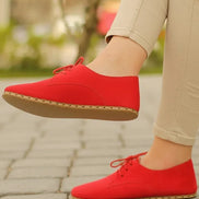 Barefoot Nubuck Red Leather Oxford Shoes