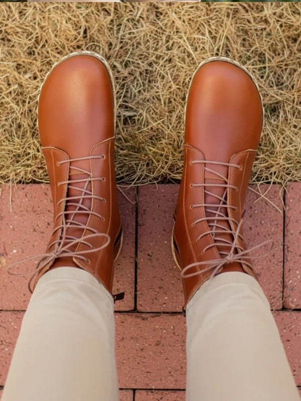 Barefoot Ladies Tan Ankle Boots