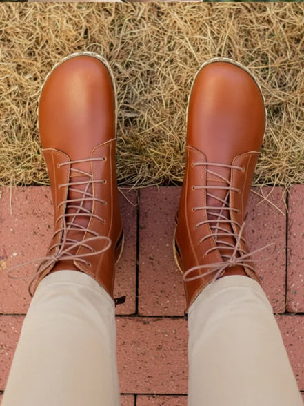 Barefoot Ladies Tan Ankle Boots