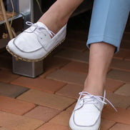 Women White Boat Shoes