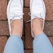 Barefoot White Boat Shoes