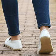 Barefoot White Moccasins