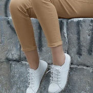 Barefoot White Leather Sneakers