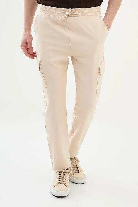 Marion Beige Cargo Pants