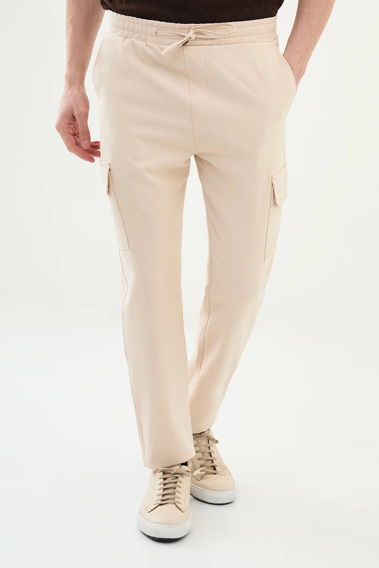Beige Cargo Pants
