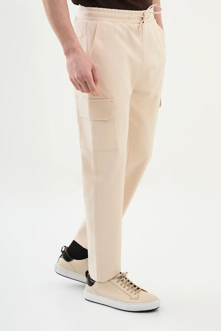 Marion Beige Cargo Pants