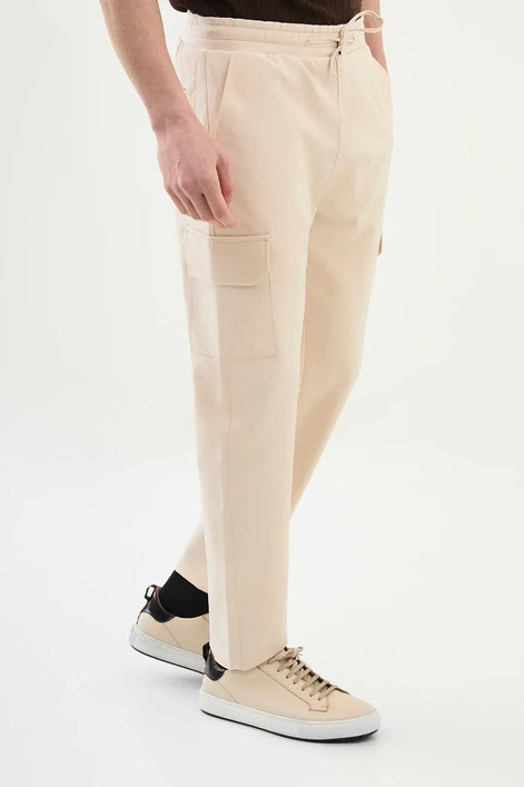 Marion Beige Cargo Pants