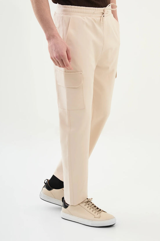 Beige Cargo Pants