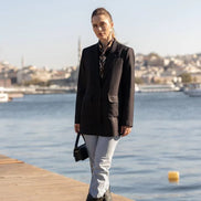 Black Blazer for Women Wool