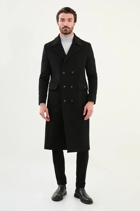 Marina Double Breasted Wool Cashmere Coat