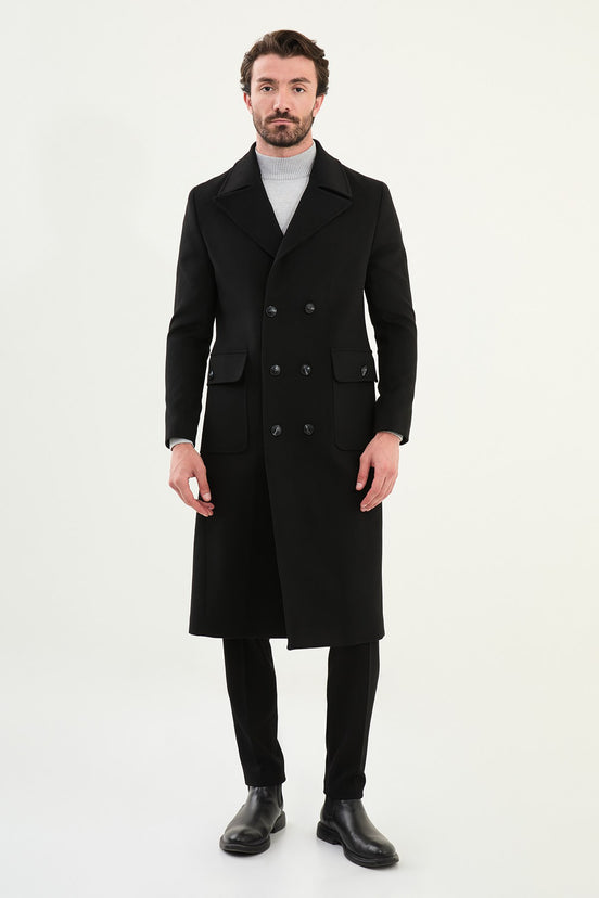 Marina Double Breasted Wool Cashmere Coat