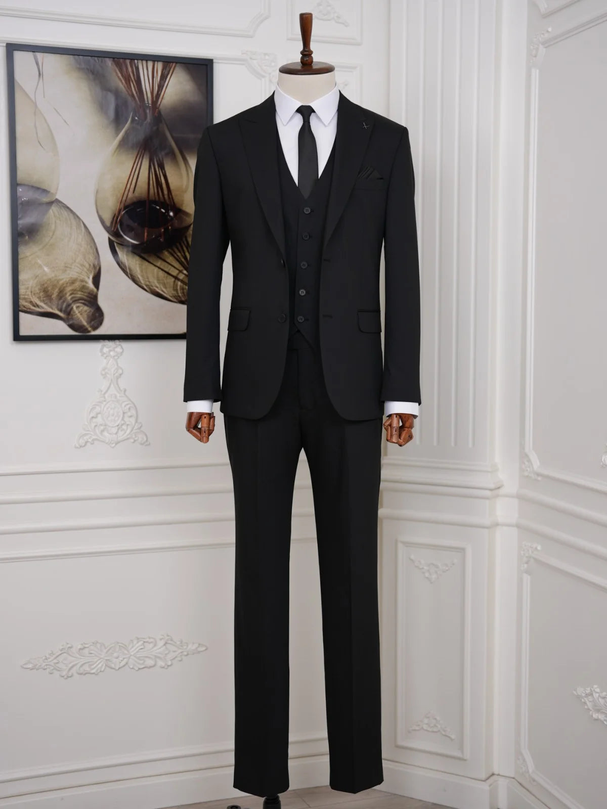 Black Slim Fit 3 Piece Suit