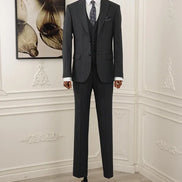 Pinstripe Dark Blue Slim Suit