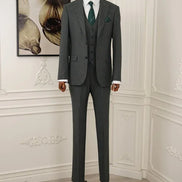 Pinstripe Green Slim Suit