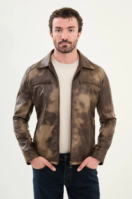 Marina Leather Jacket Men