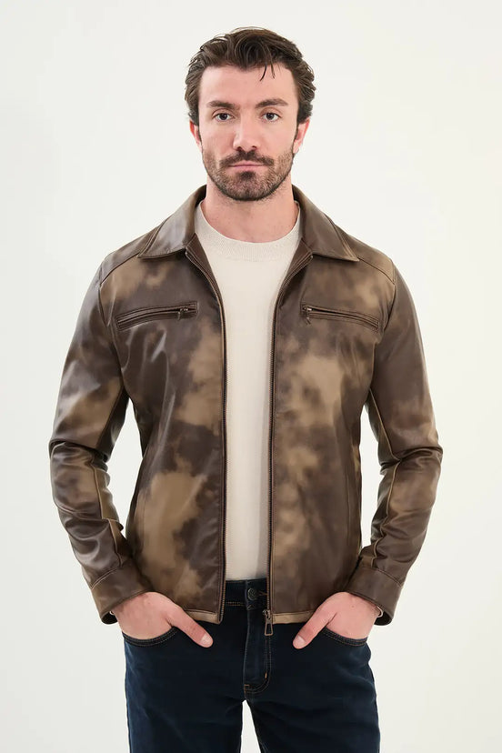 Marina Leather Jacket Men