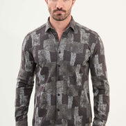 Brown Long Sleeve Wool Lumberjack Shirt