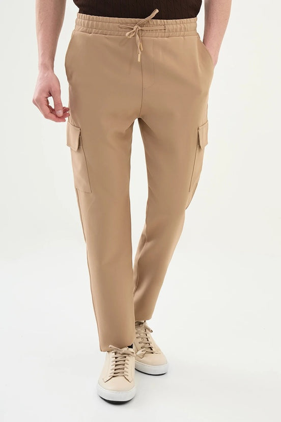 Camel Brown Cargo Pants