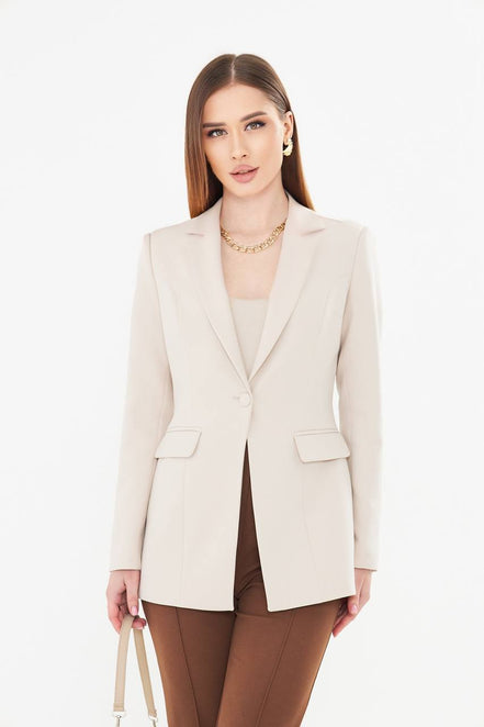 Beige Blazer Women