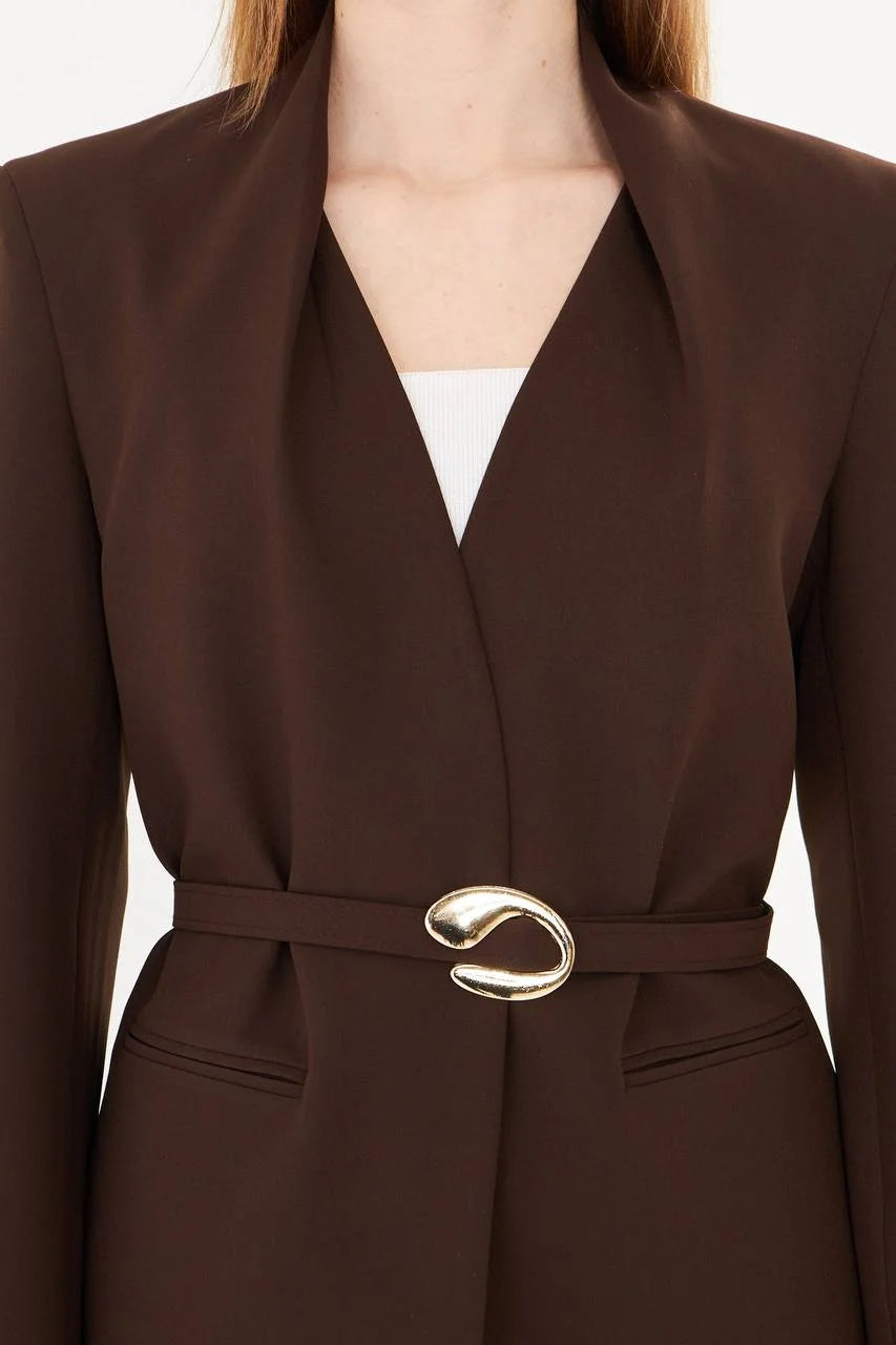 Dark Brown Suit Set for women