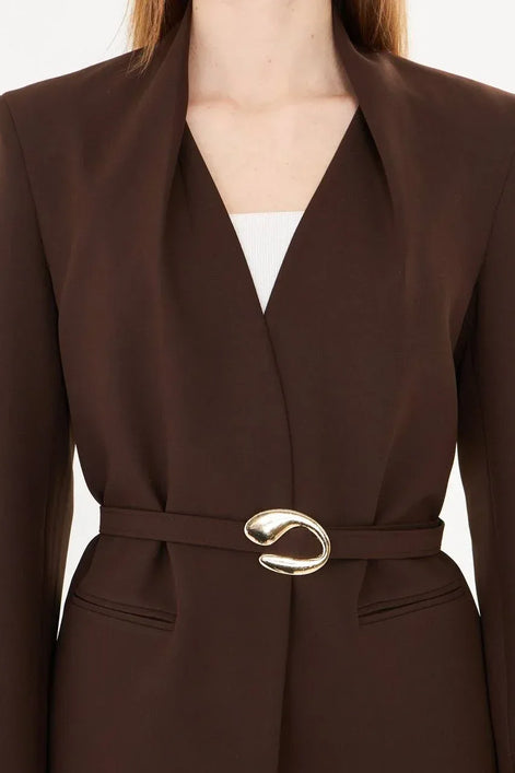 Dark Brown Suit Set for women