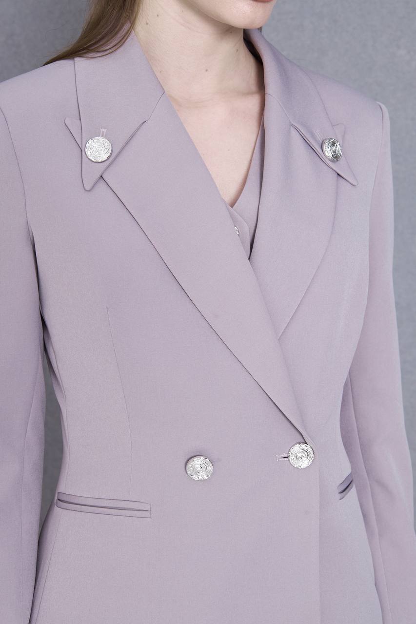 3 Piece Gray Women Suit